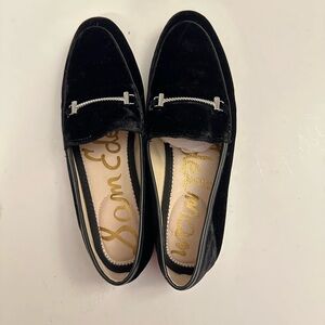 Sam Edelman Black Velvet Lior Loafers Size 8.5 US